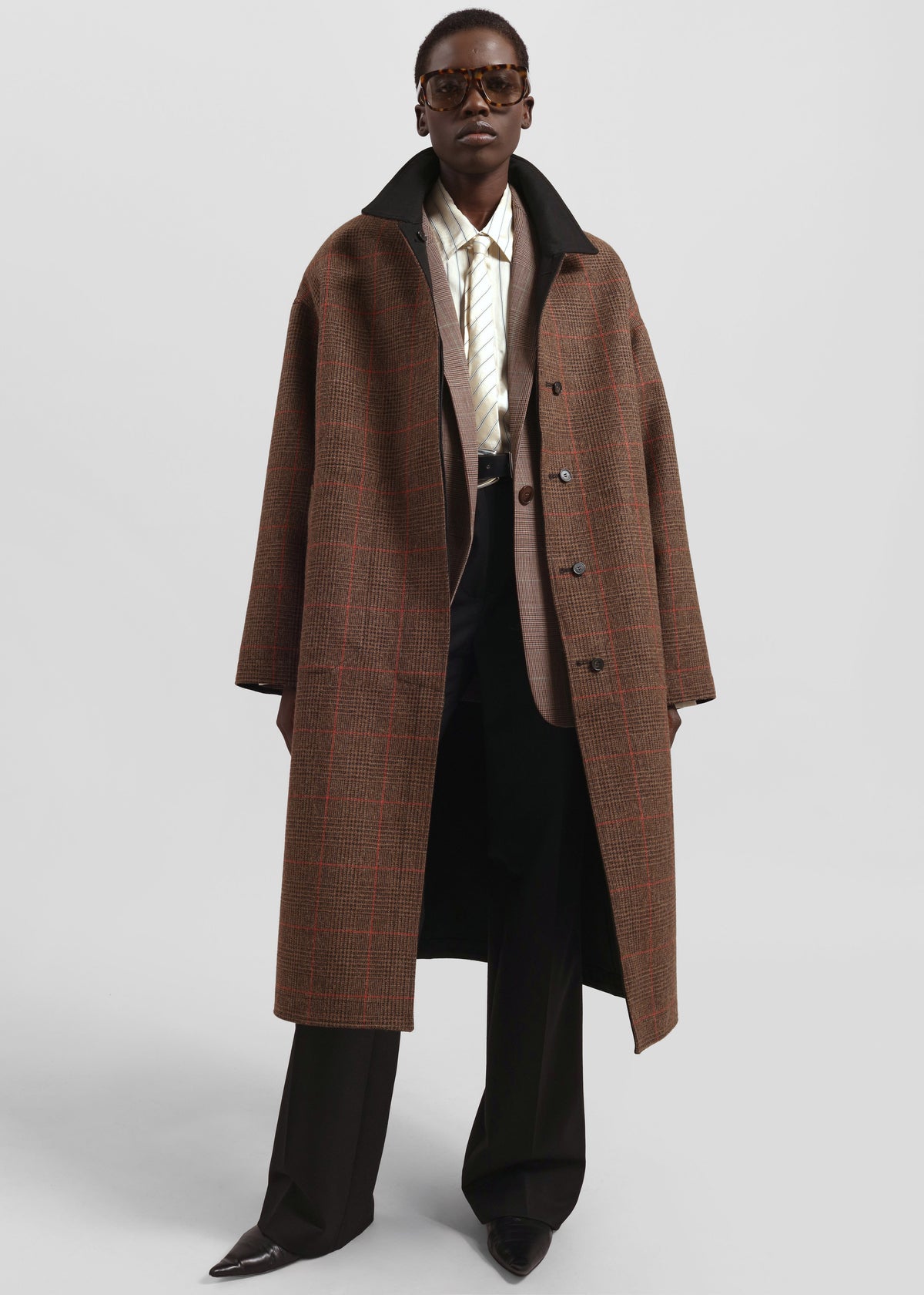 Elton Reversible Car Coat - Brown Glen Plaid β view 4 of 15