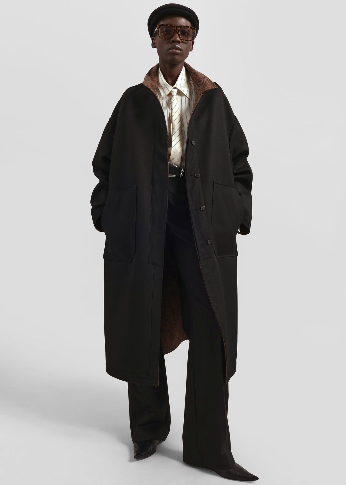 Elton Reversible Car Coat - Brown Glen Plaid β view 2 of 15