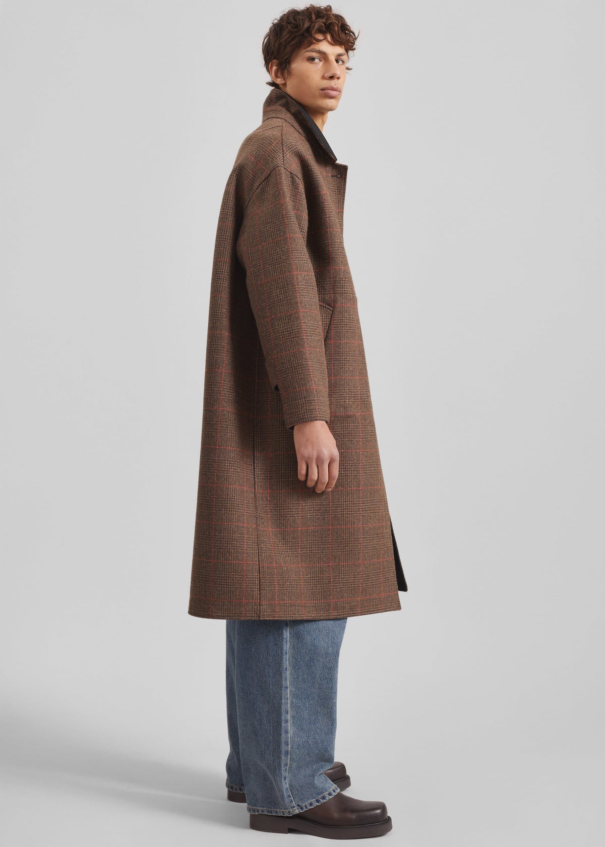 Elton Reversible Car Coat - Brown Glen Plaid β view 10 of 15