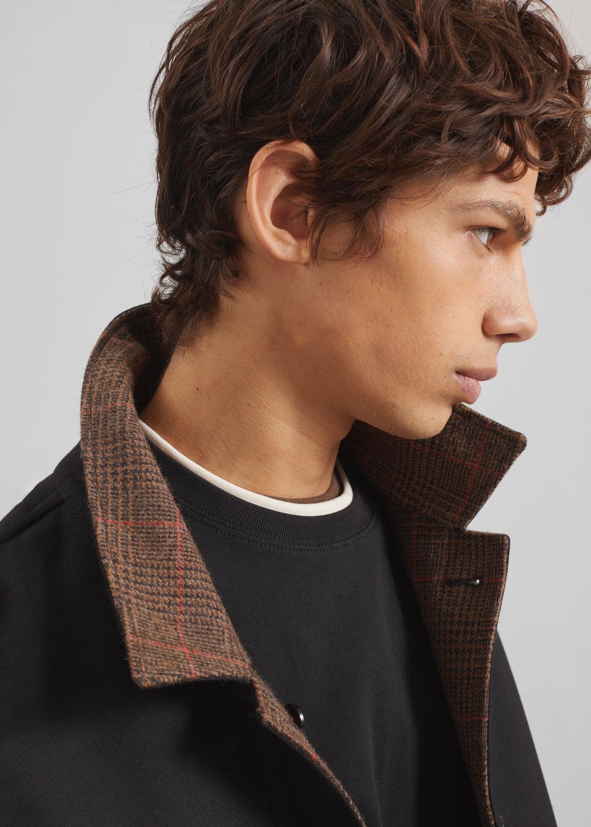 Elton Reversible Car Coat - Brown Glen Plaid β view 12 of 15