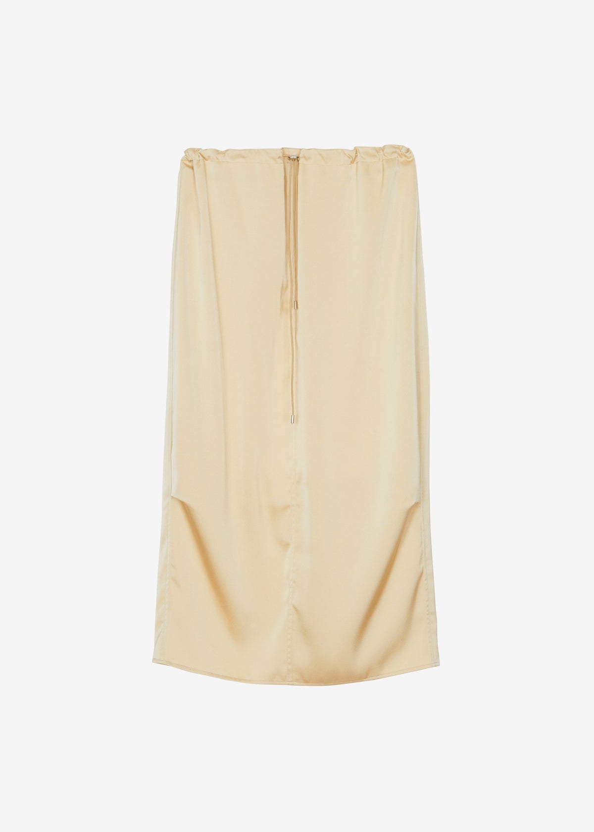 Elvas Satin Midi Skirt - Pale Yellow β view 9 of 9