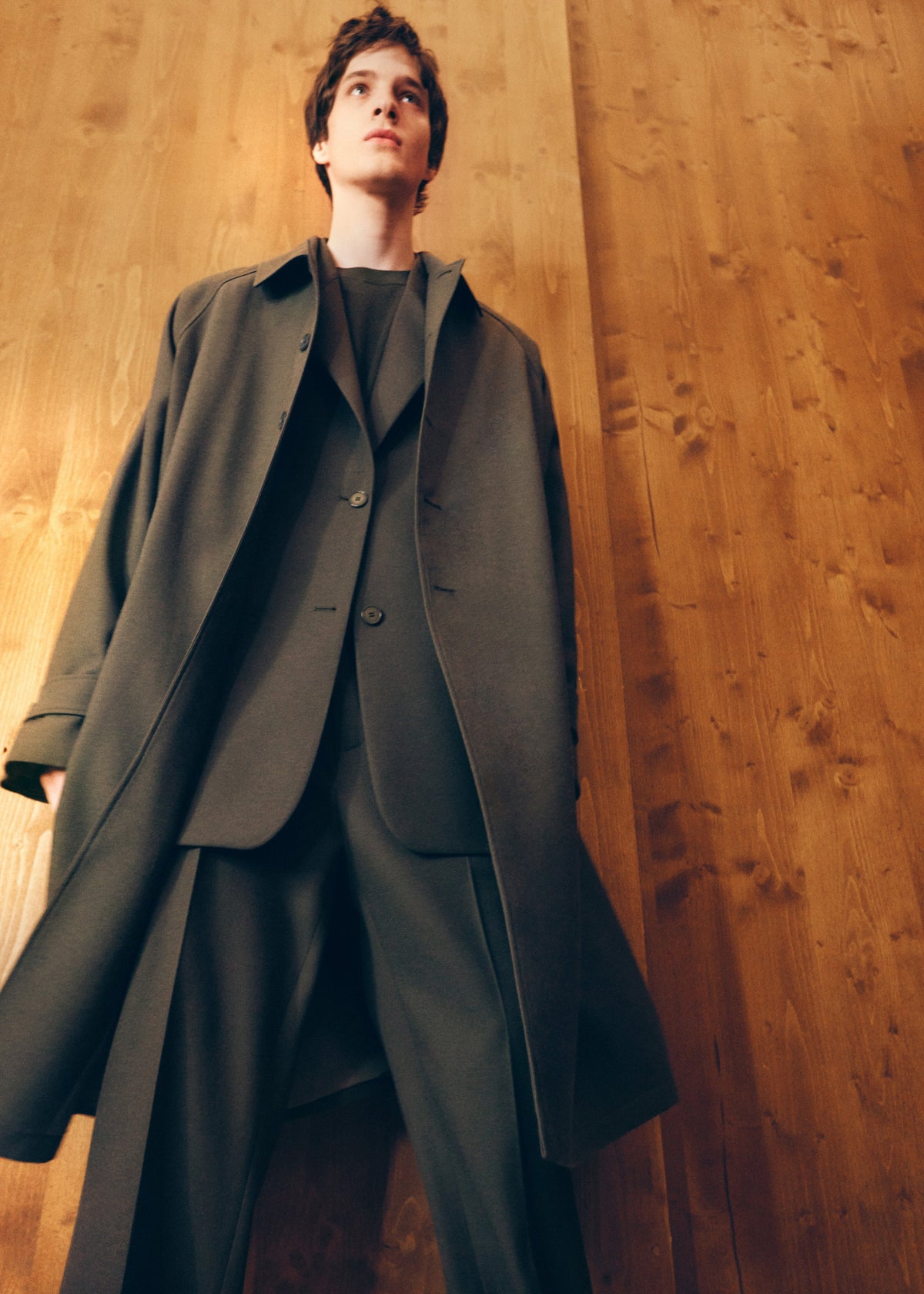Emil Wool-Blend Trench - Army Green β view 7 of 9