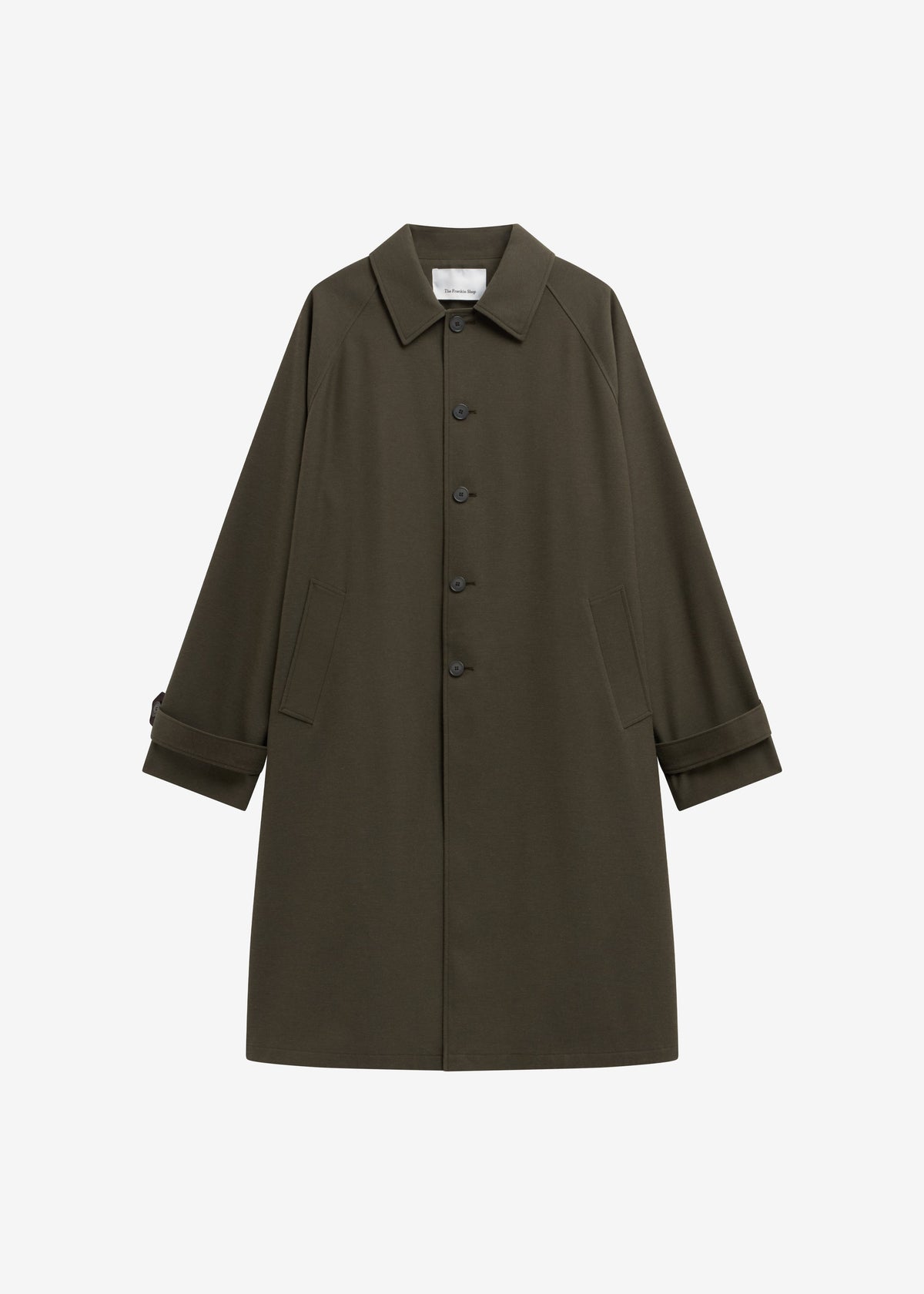 Emil Wool-Blend Trench - Army Green β view 9 of 9