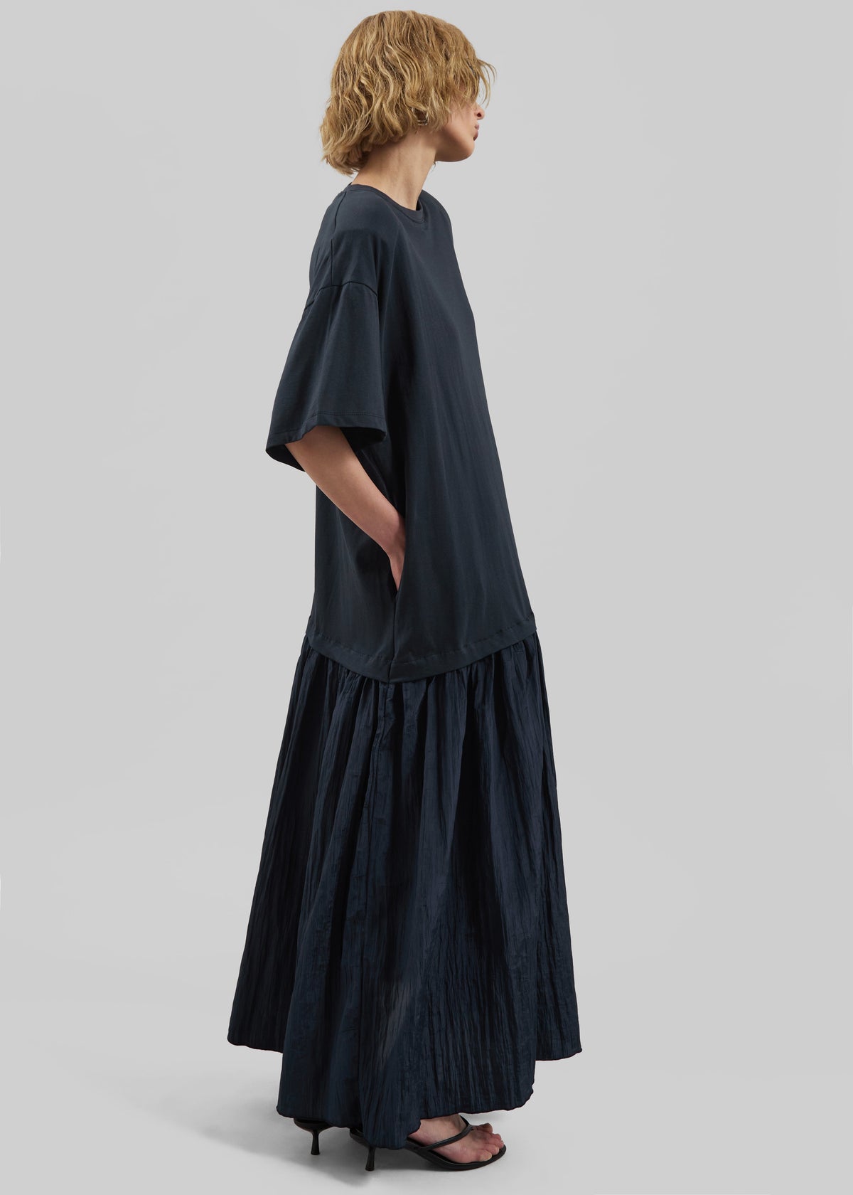 Endell Drop-Waist T-Shirt Dress - Navy β view 7 of 9