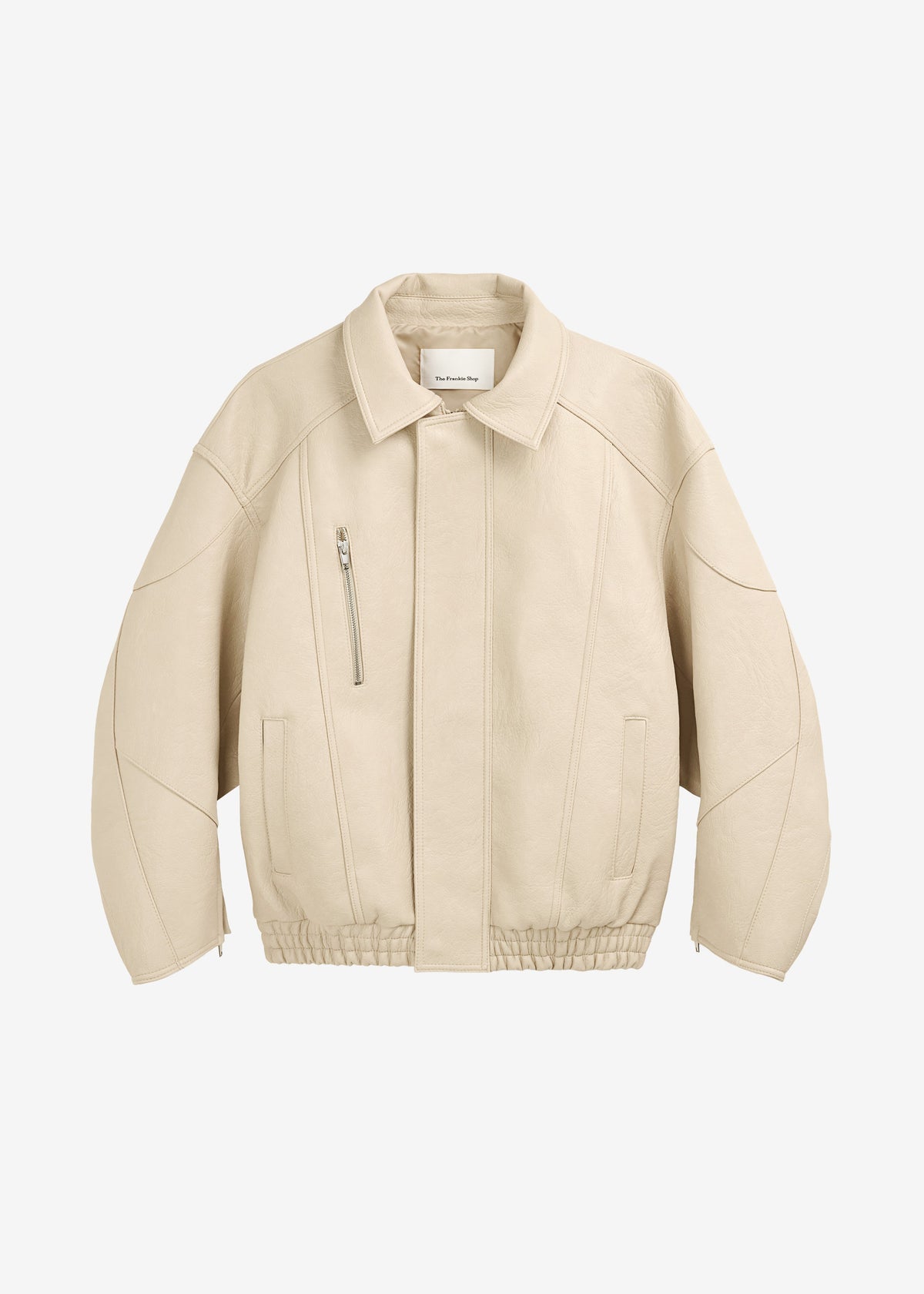 Enora Faux Leather Jacket - Cream β view 7 of 7
