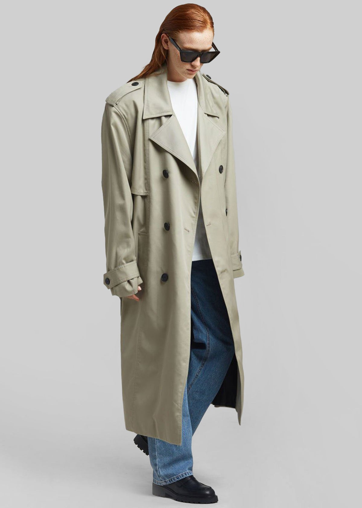 Eugene Trench Coat - Pale Khaki β view 7 of 13