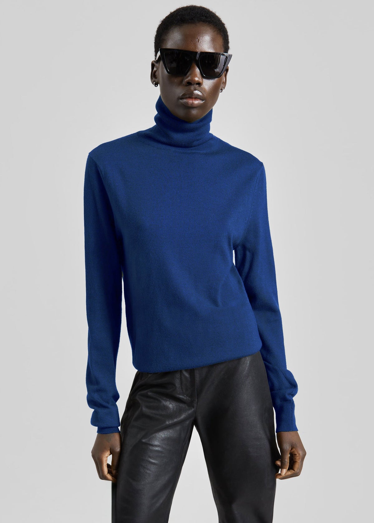 Eve Thin Turtleneck Sweater - Blue β view 3 of 4