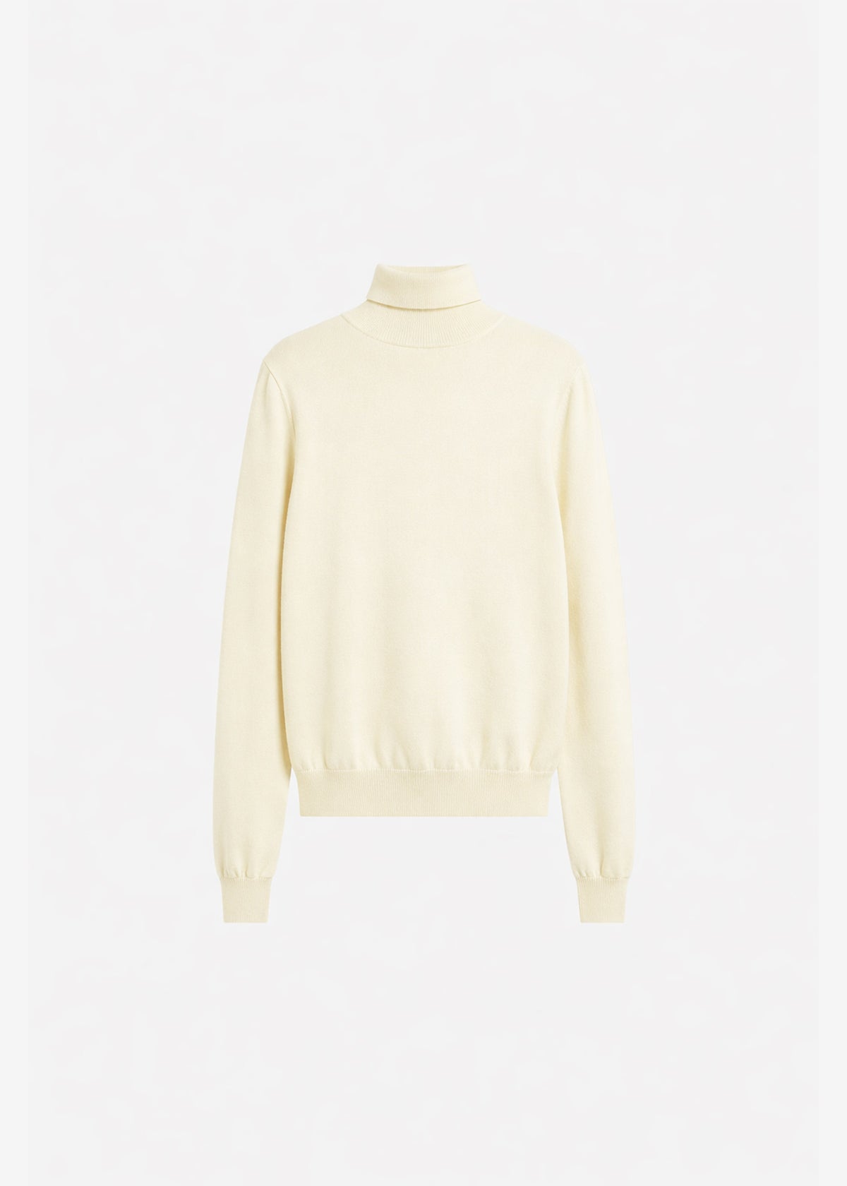Eve Thin Turtleneck Sweater - Pale Yellow β view 5 of 5
