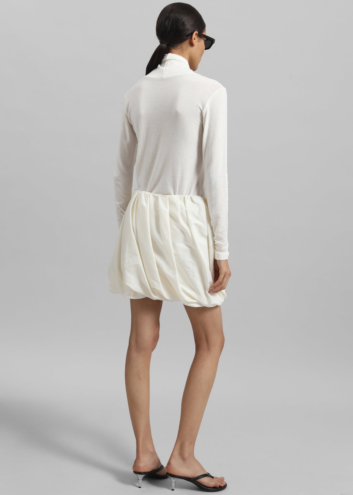 Evren Sheer Turtleneck - White β view 7 of 8