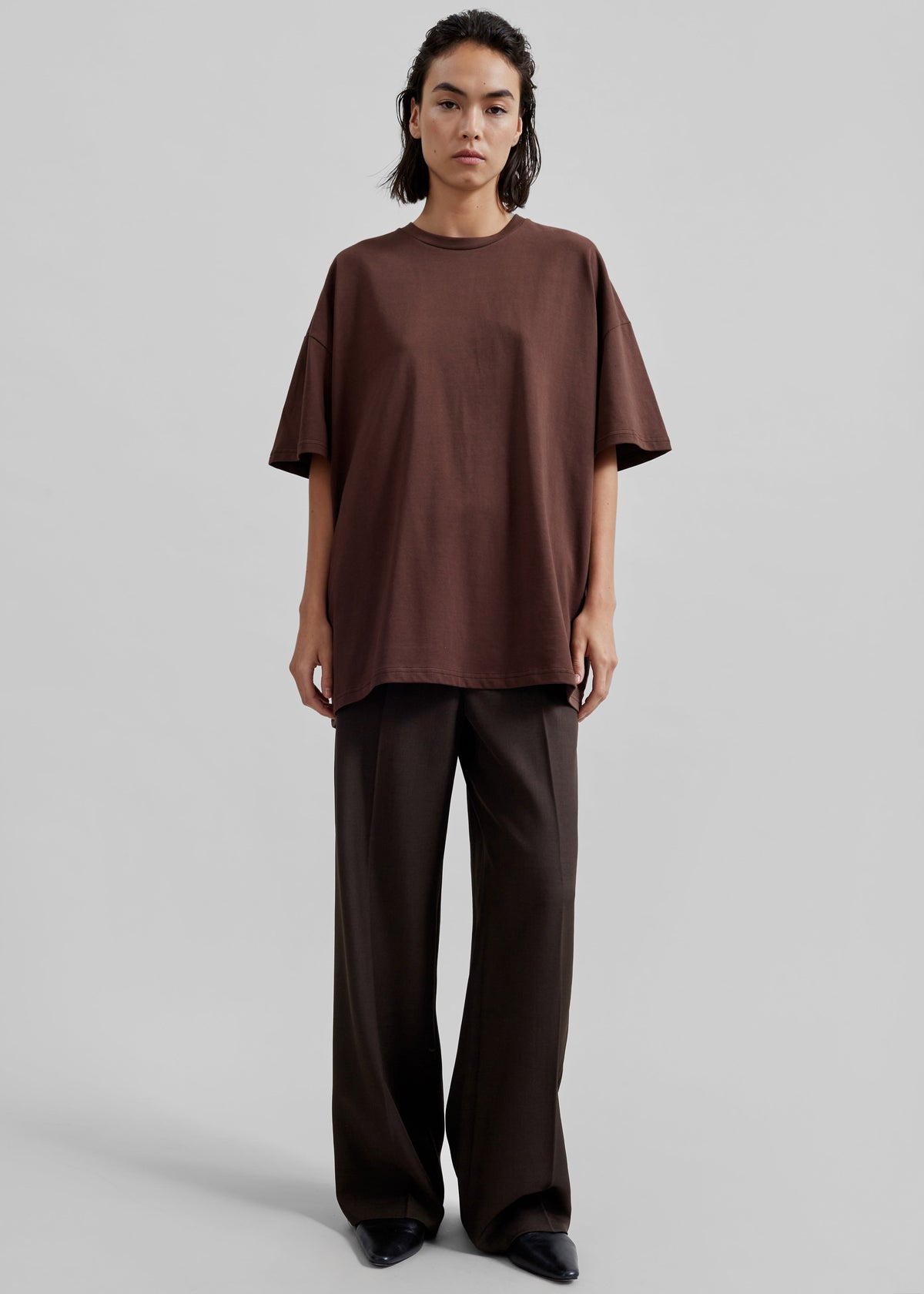 Faro Boxy Tee - Brown β view 7 of 8