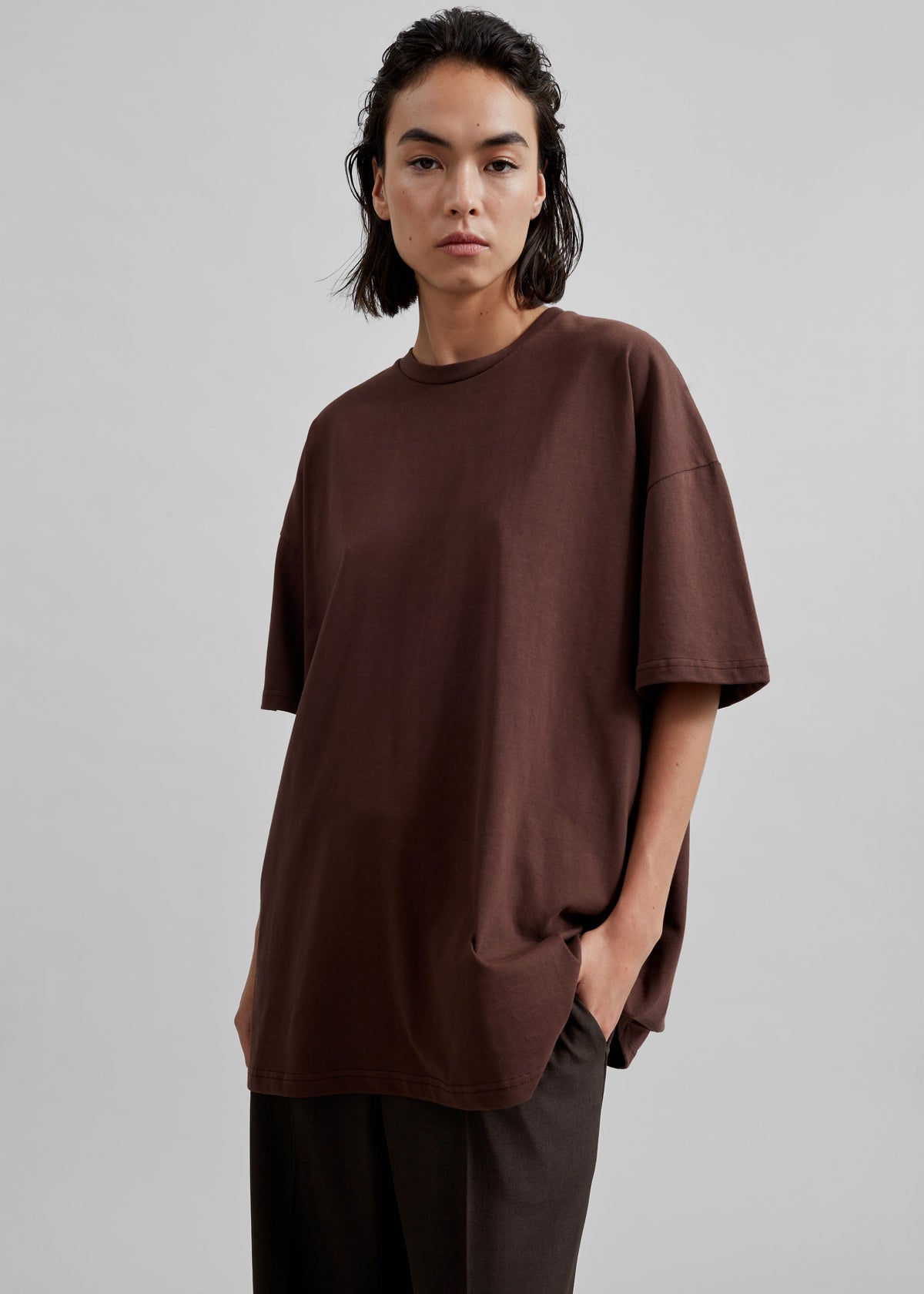 Faro Boxy Tee - Brown β view 6 of 8