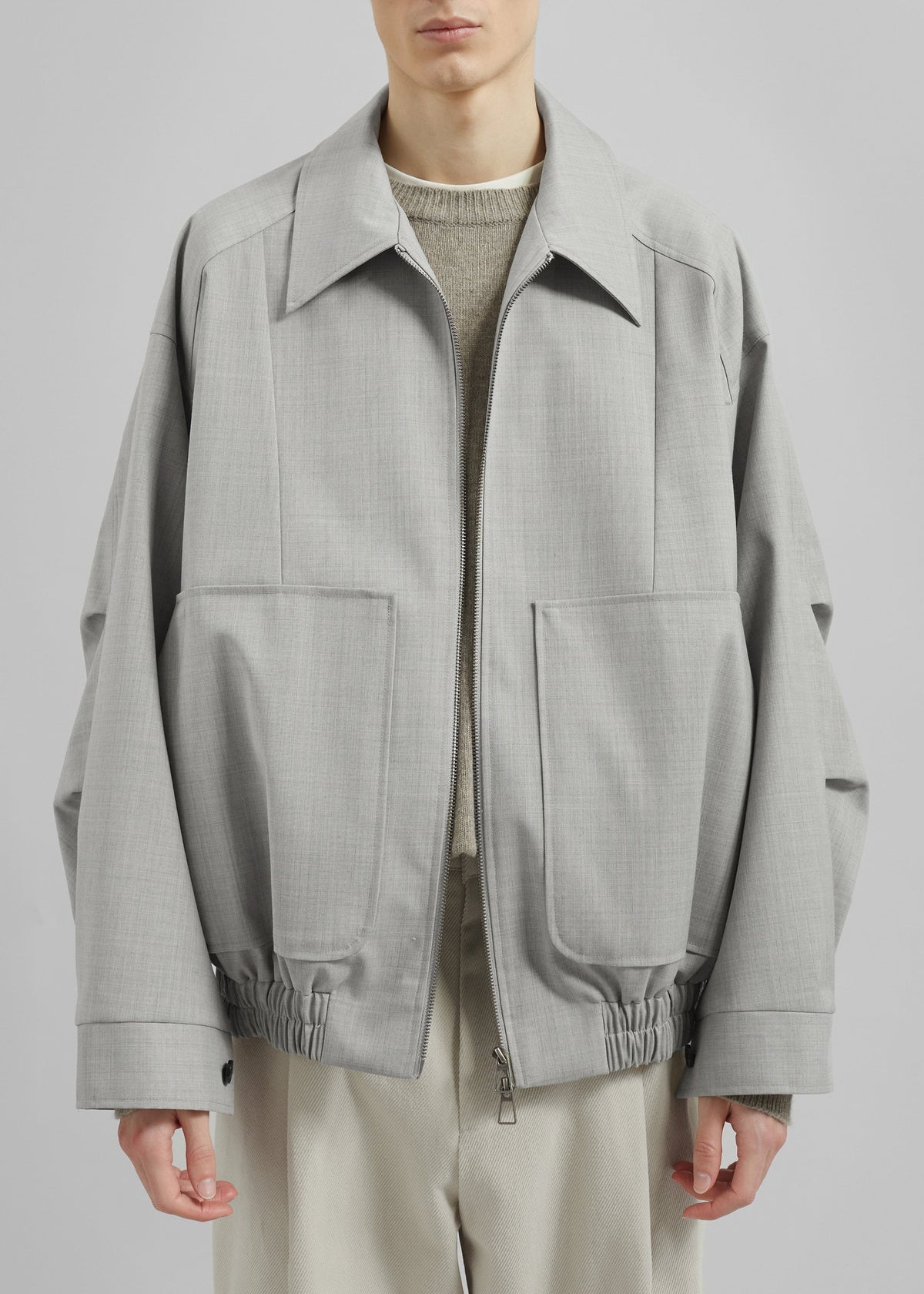 Felix Textured Jacket - Greige Melange β view 4 of 10