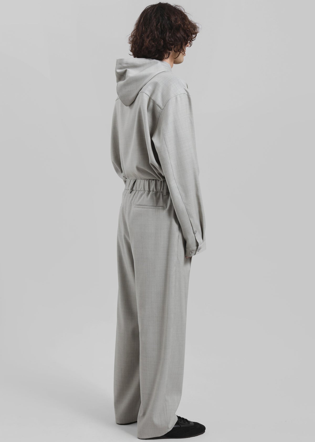 Felix Textured Trousers - Greige Melange β view 8 of 9