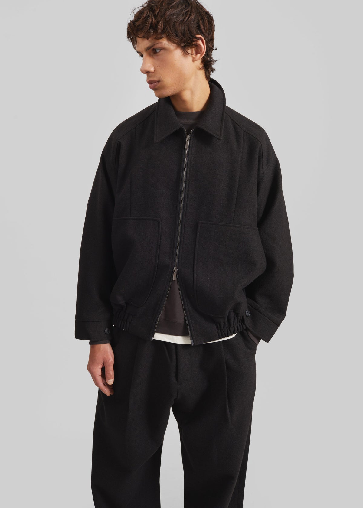 Felix Wool Blend Jacket - Black β view 3 of 7