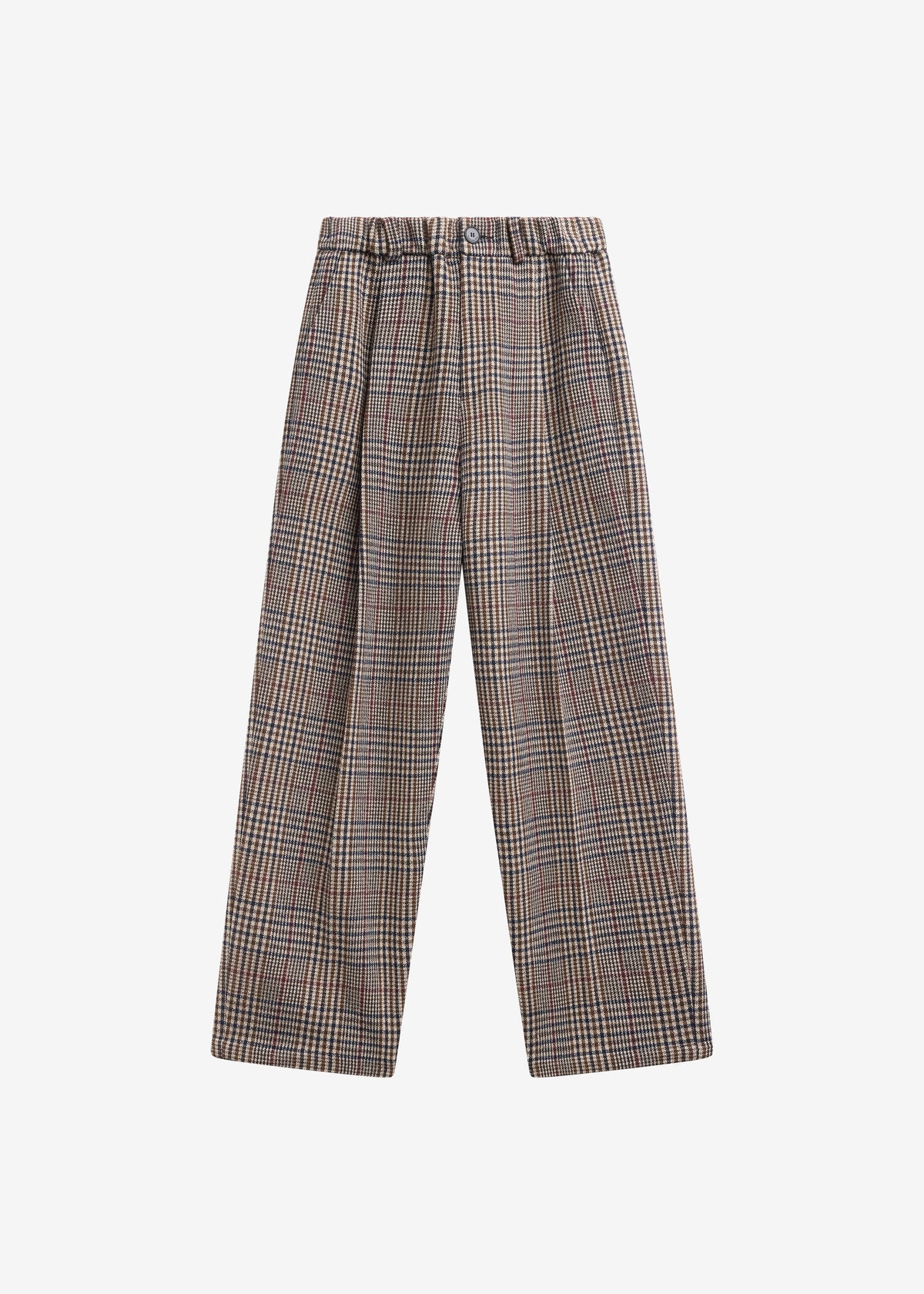 Felix Wool Trousers - Beige Glen Plaid β view 9 of 9