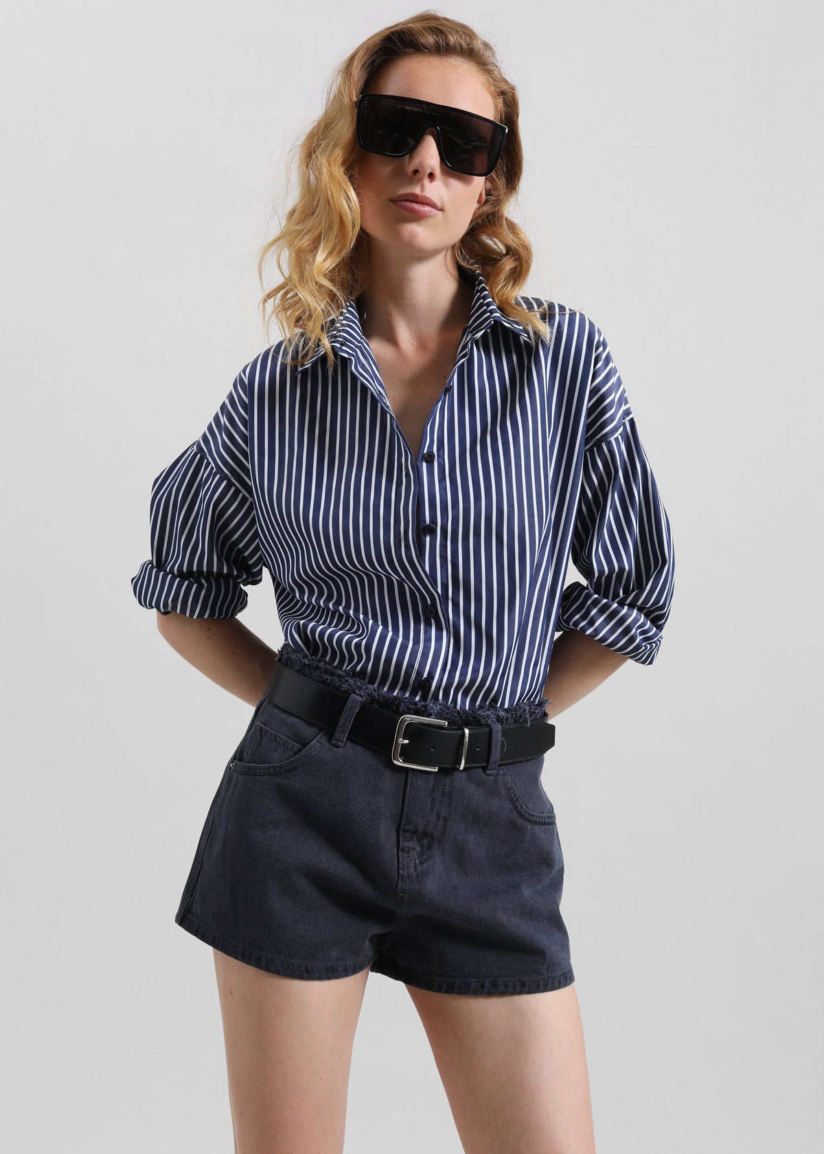 Forli Shirt - Navy/White Stripe β view 4 of 11