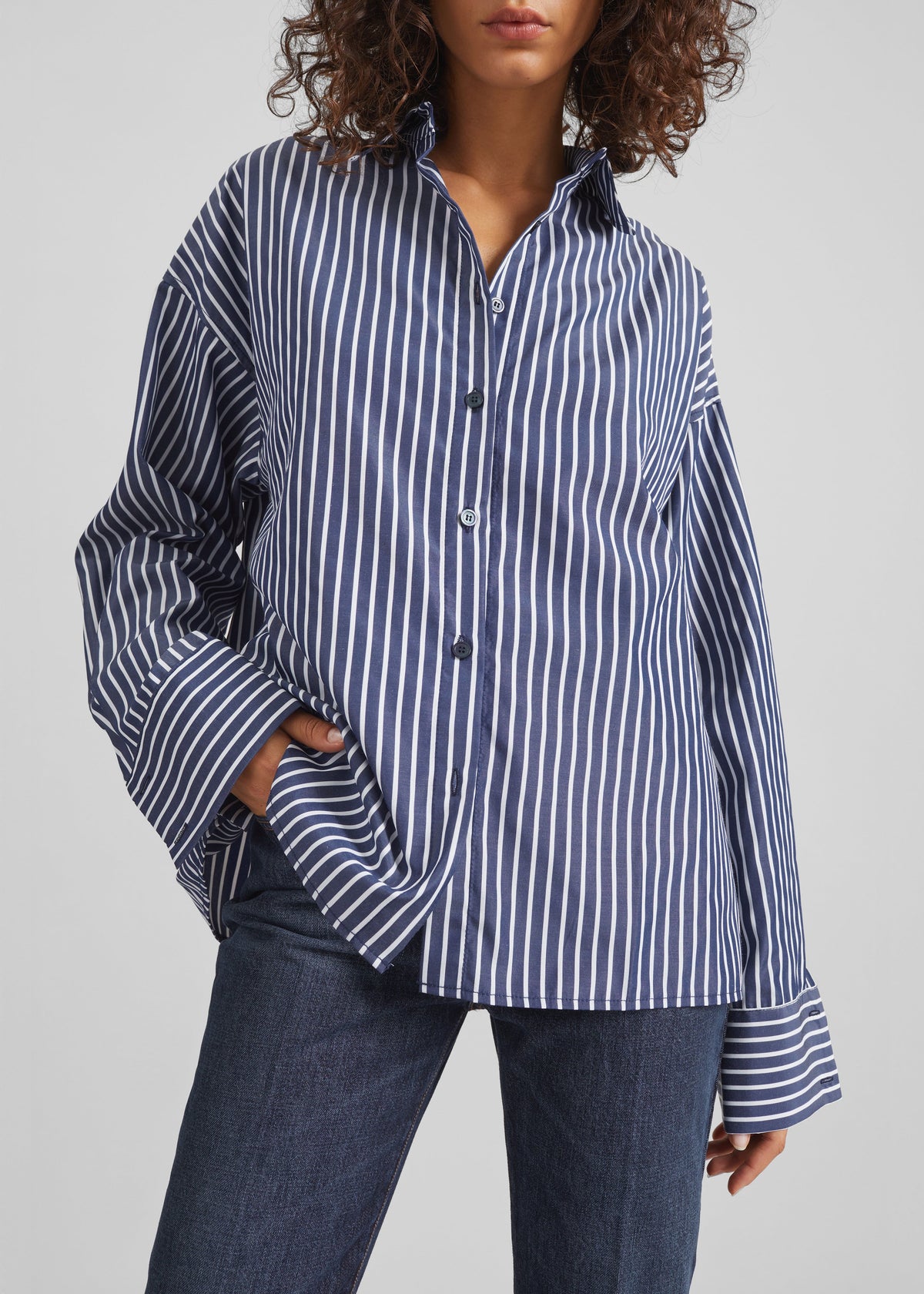 Forli Shirt - Navy/White Stripe β view 7 of 11