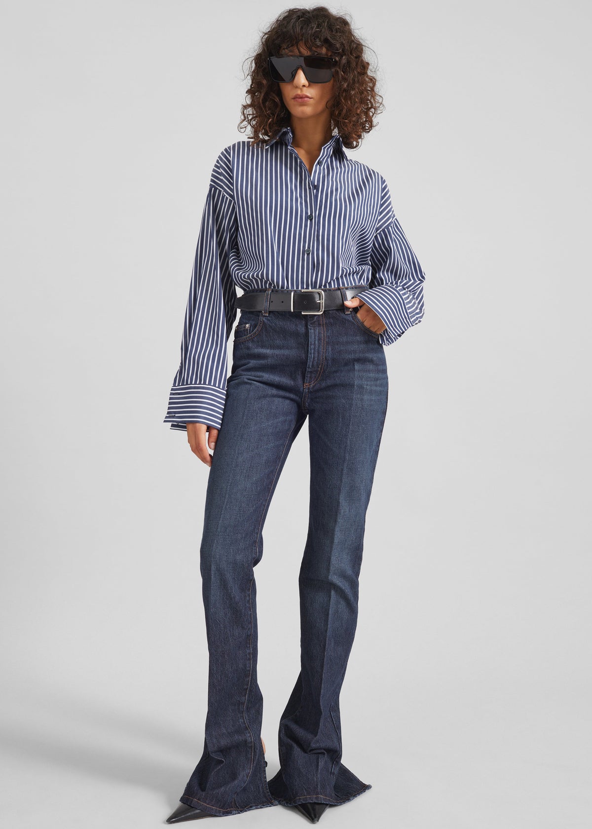Forli Shirt - Navy/White Stripe β view 2 of 11