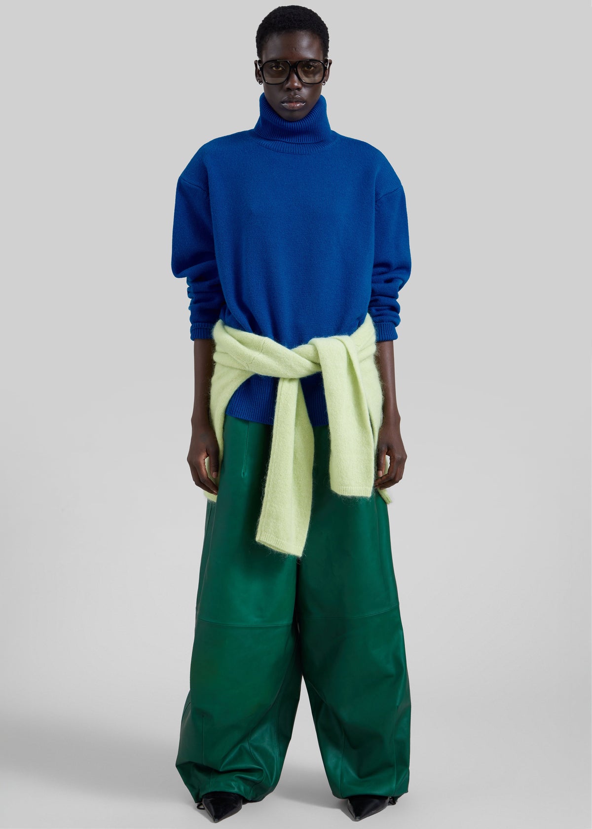 Gala Padded Knit Turtleneck - Blue β view 3 of 5
