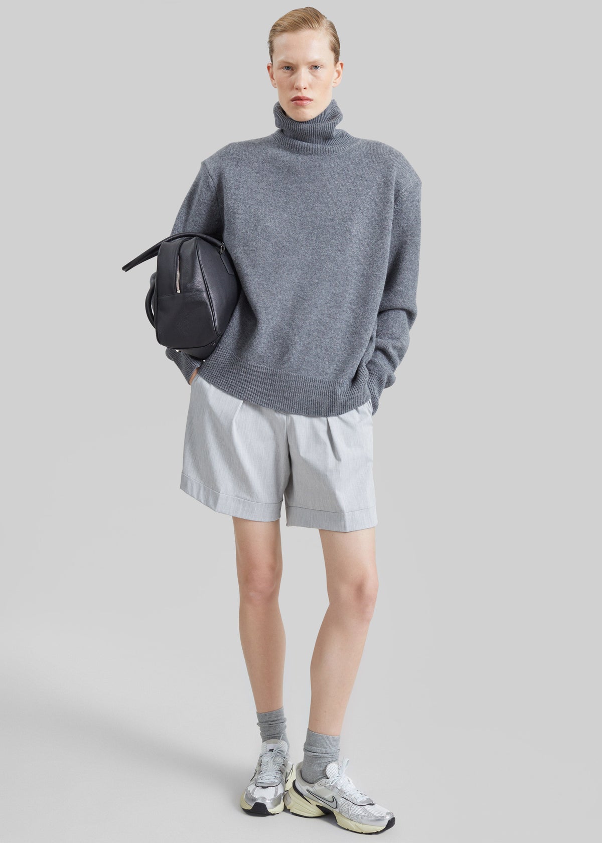 Gala Padded Knit Turtleneck - Dark Grey β view 5 of 7