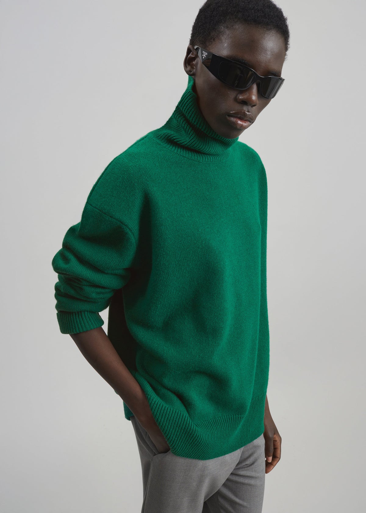 Gala Padded Knit Turtleneck - Forest Green β view 4 of 6