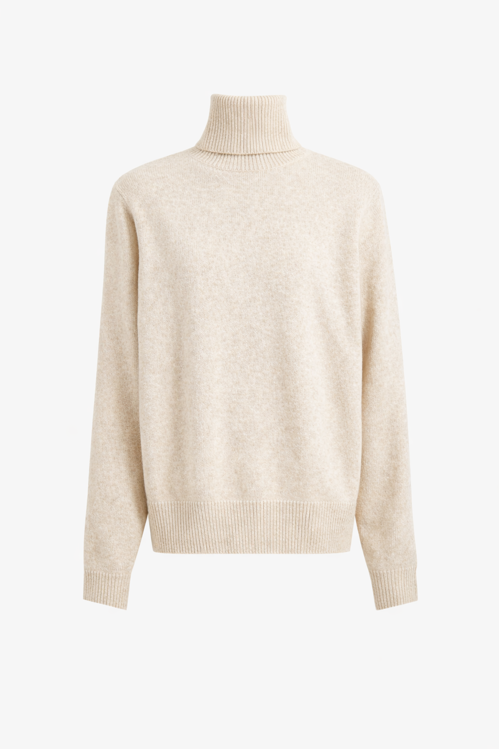 Gala Padded Knit Turtleneck - Light Beige β view 3 of 3