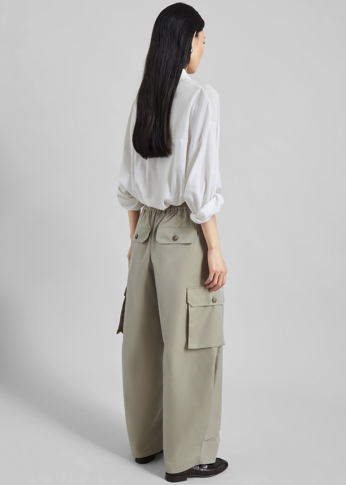 Geilo Barrel Leg Pants - Beige β view 8 of 9
