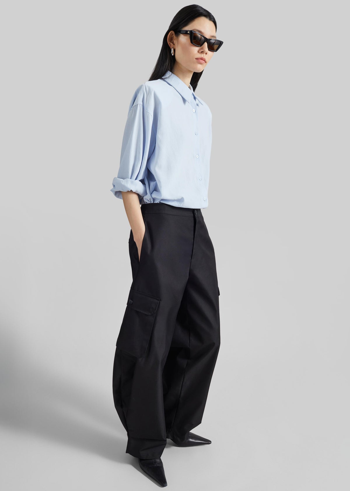 Geilo Barrel Leg Pants - Black β view 5 of 8