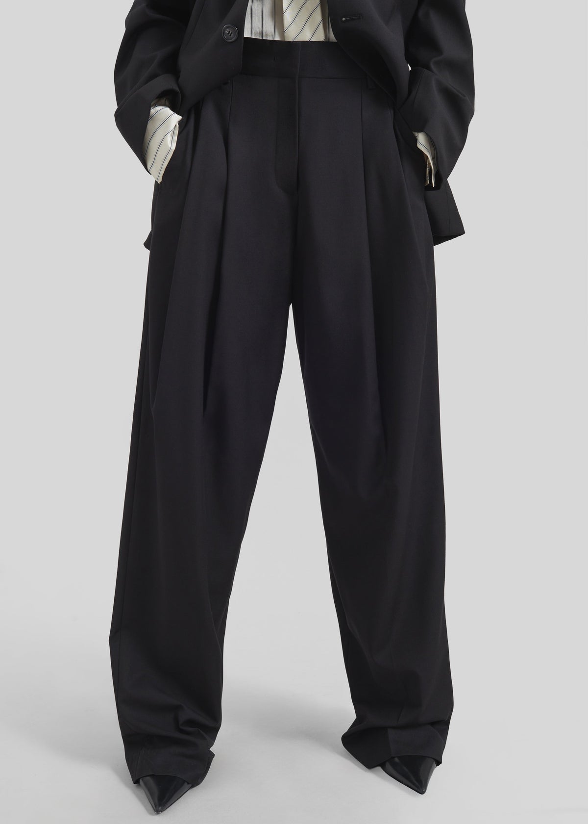 Gelso Pleated Trousers - Black β view 3 of 14