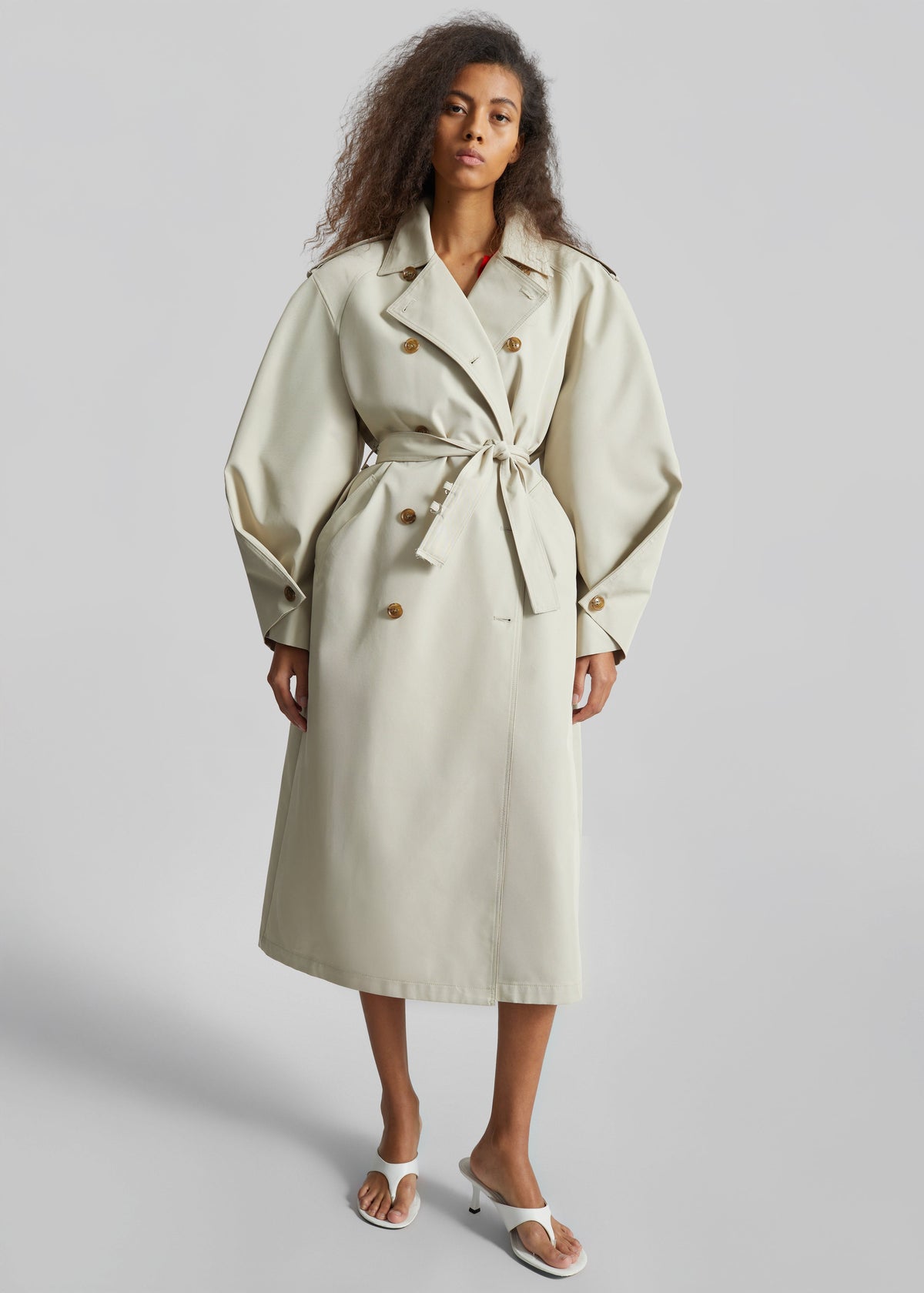 Genoa Padded Trench Coat - Beige β view 1 of 6