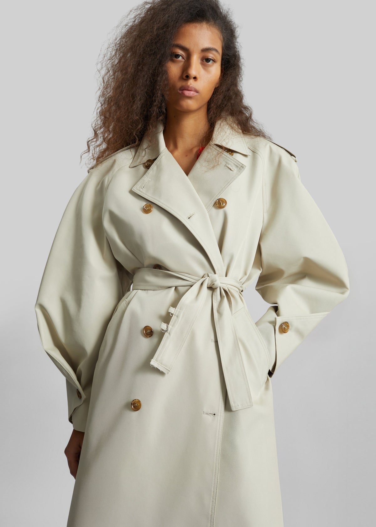 Genoa Padded Trench Coat - Beige β view 4 of 6