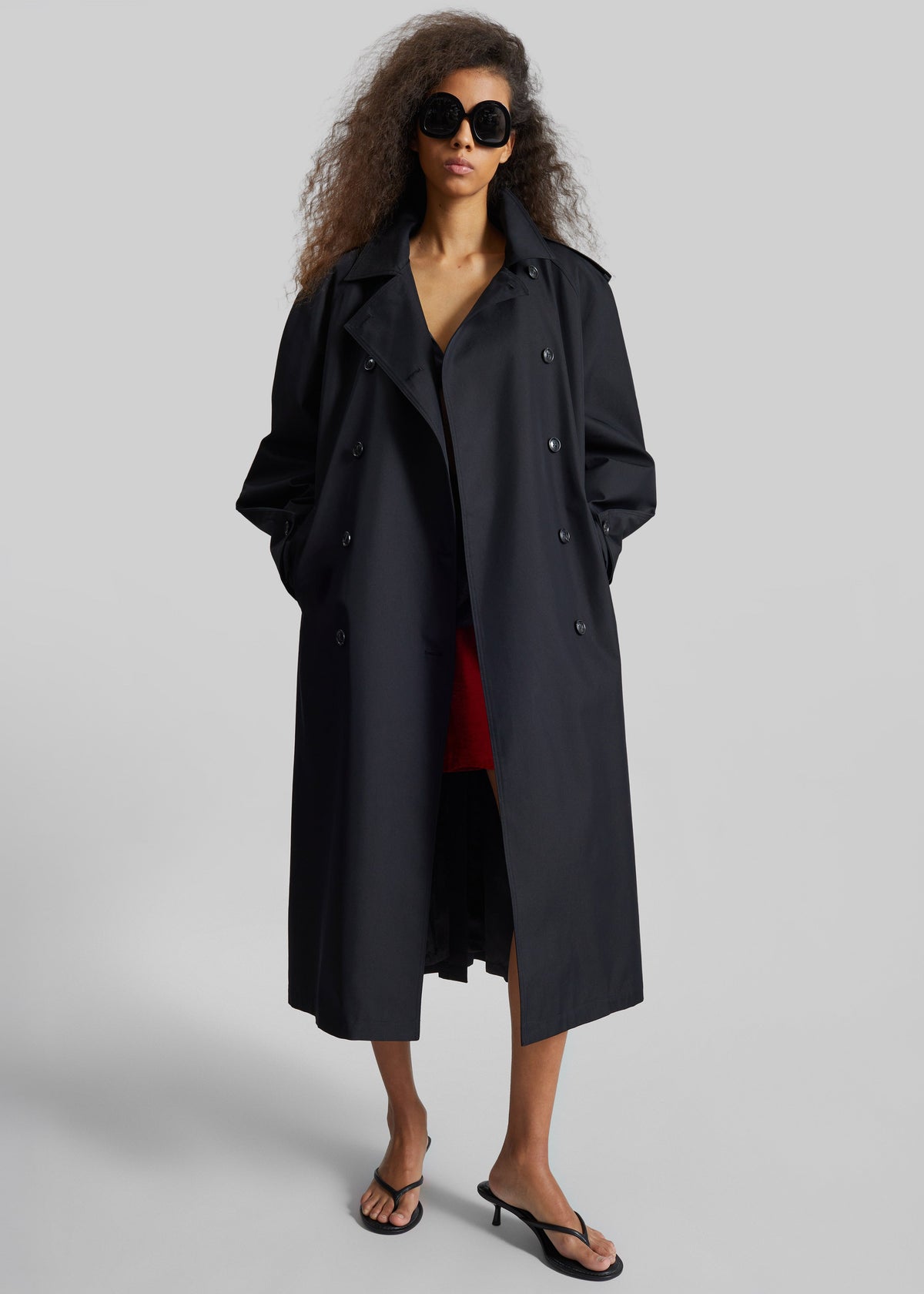 Genoa Padded Trench Coat - Black β view 5 of 9