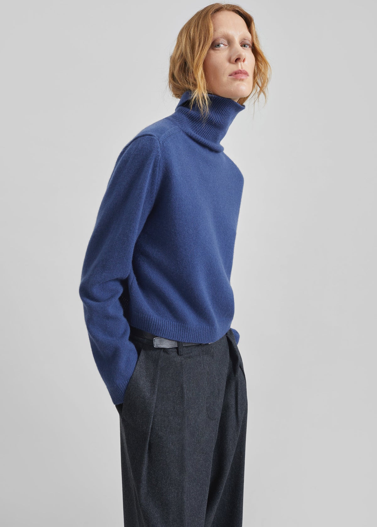 Grenaa Wool Turtleneck Sweater - Blue β view 4 of 7