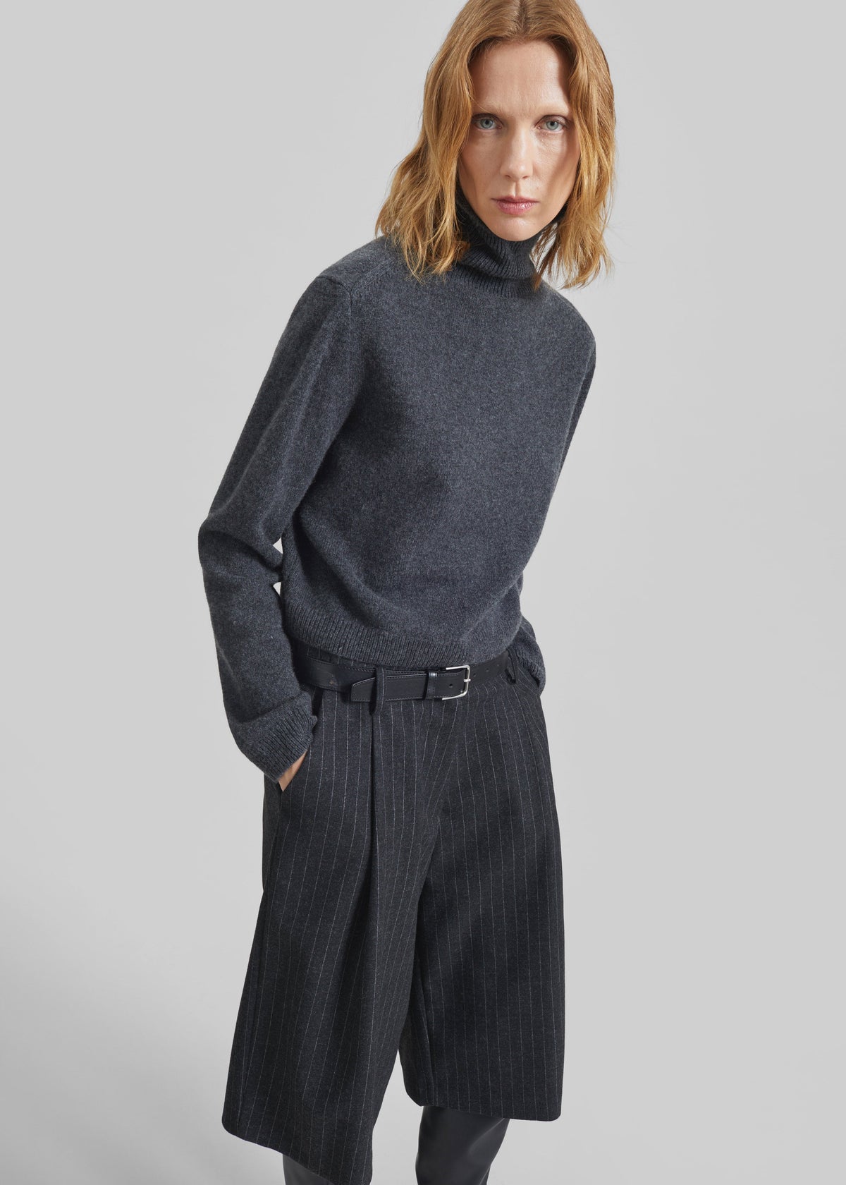 Grenaa Wool Turtleneck Sweater - Dark Grey β view 1 of 1