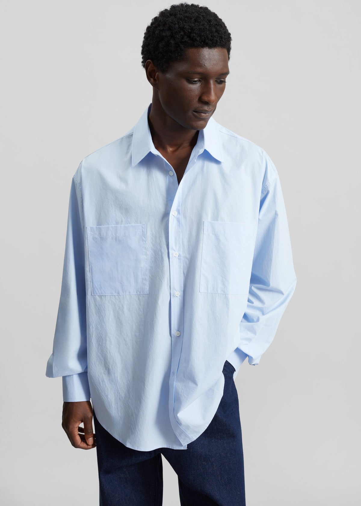 Gus Oversized Shirt - Sky β view 6 of 9