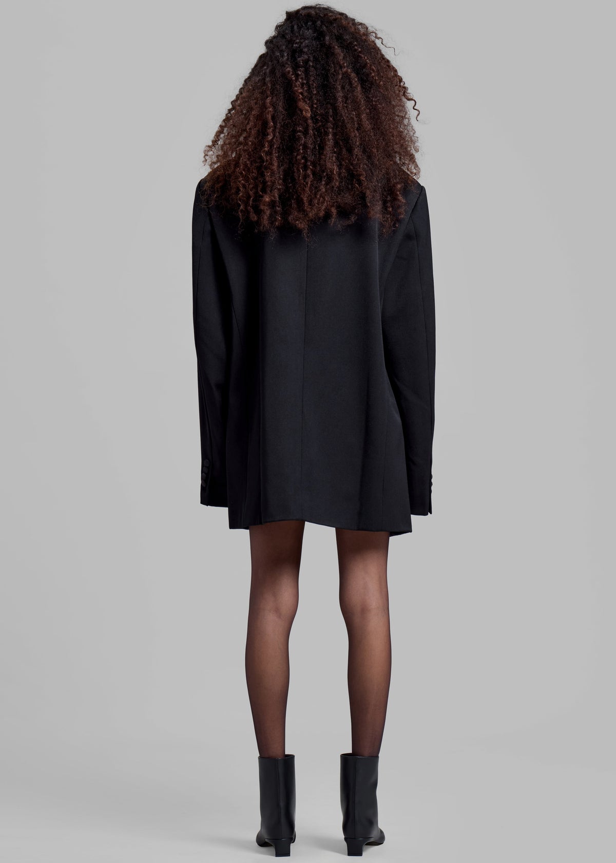 Halle Satin Collar Blazer - Black β view 10 of 11