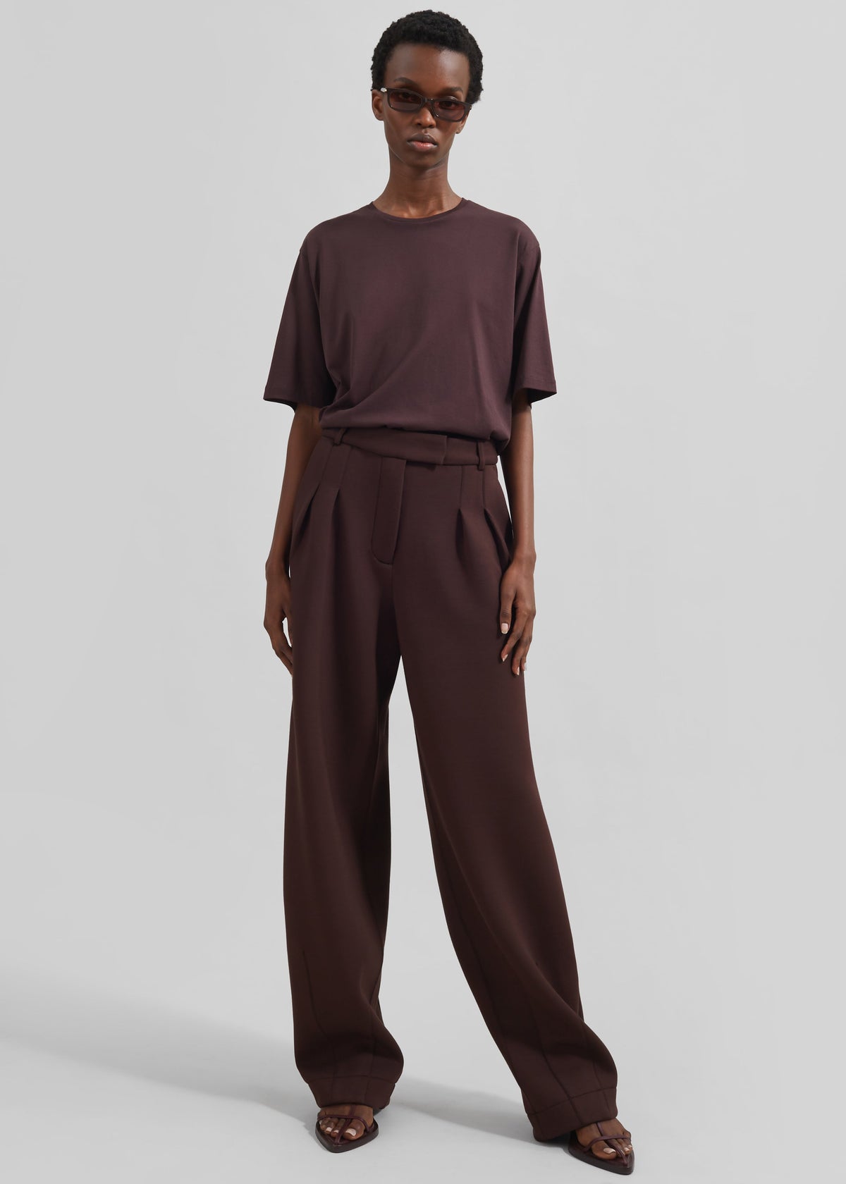 Harper Soft Organic T-Shirt - Dark Plum β view 4 of 9