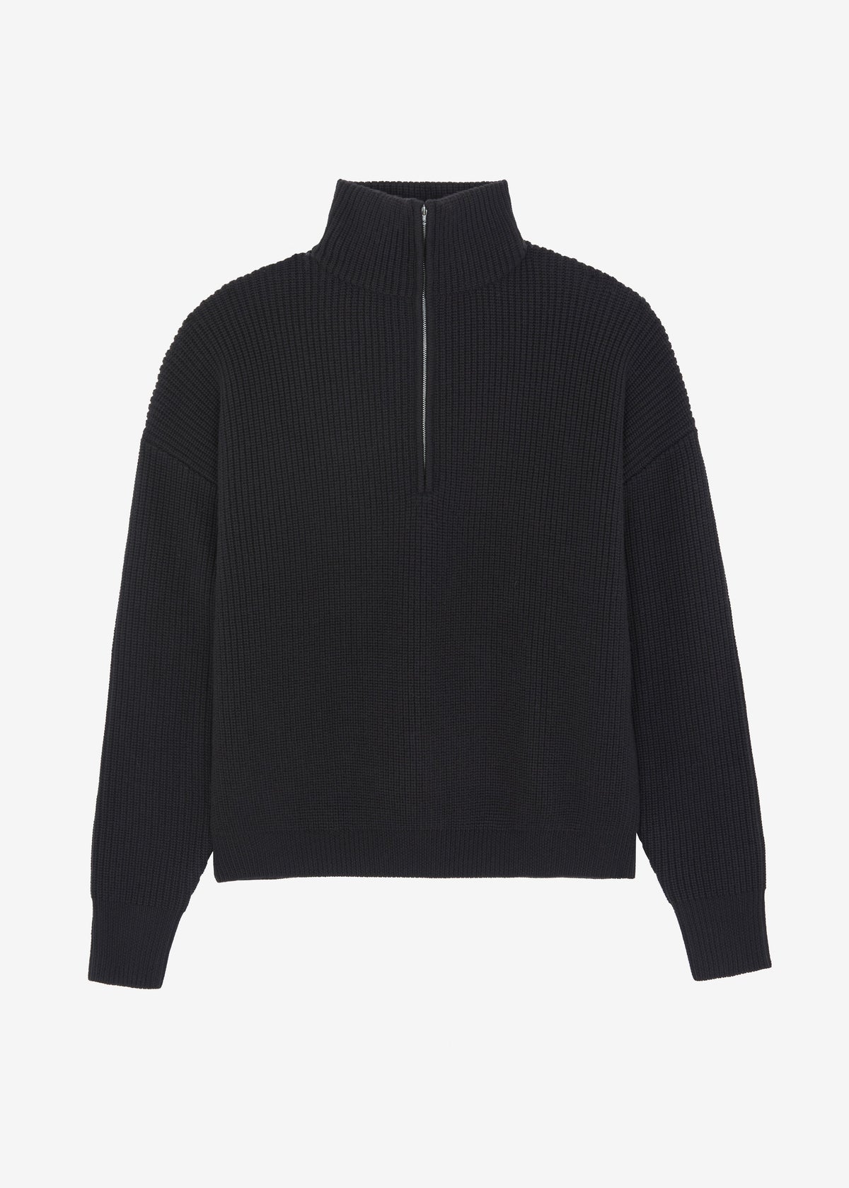 Harrison Quarter Zip Jumper - Dark Plum β view 10 of 10