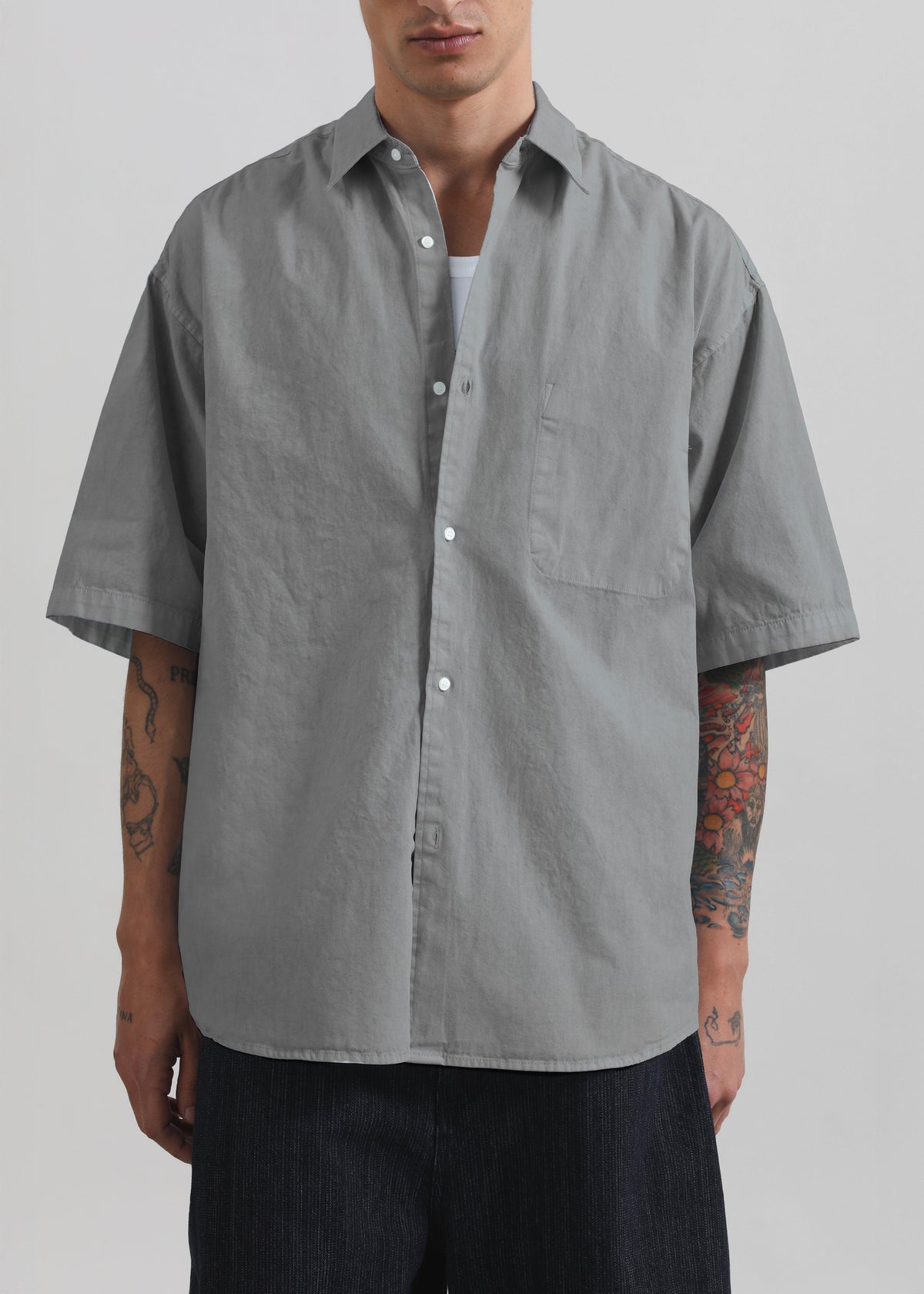 Havre Button Down Shirt - Light Grey β view 3 of 6