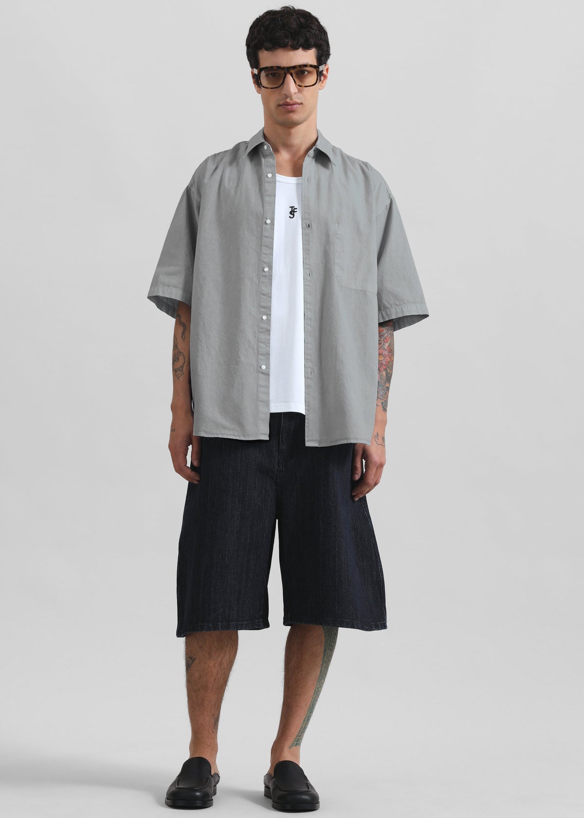 Havre Button Down Shirt - Light Grey β view 1 of 6