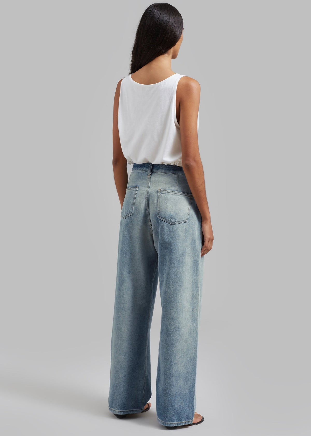 Hayla Contrast Denim Pants - Light Wash/Blue β view 9 of 10