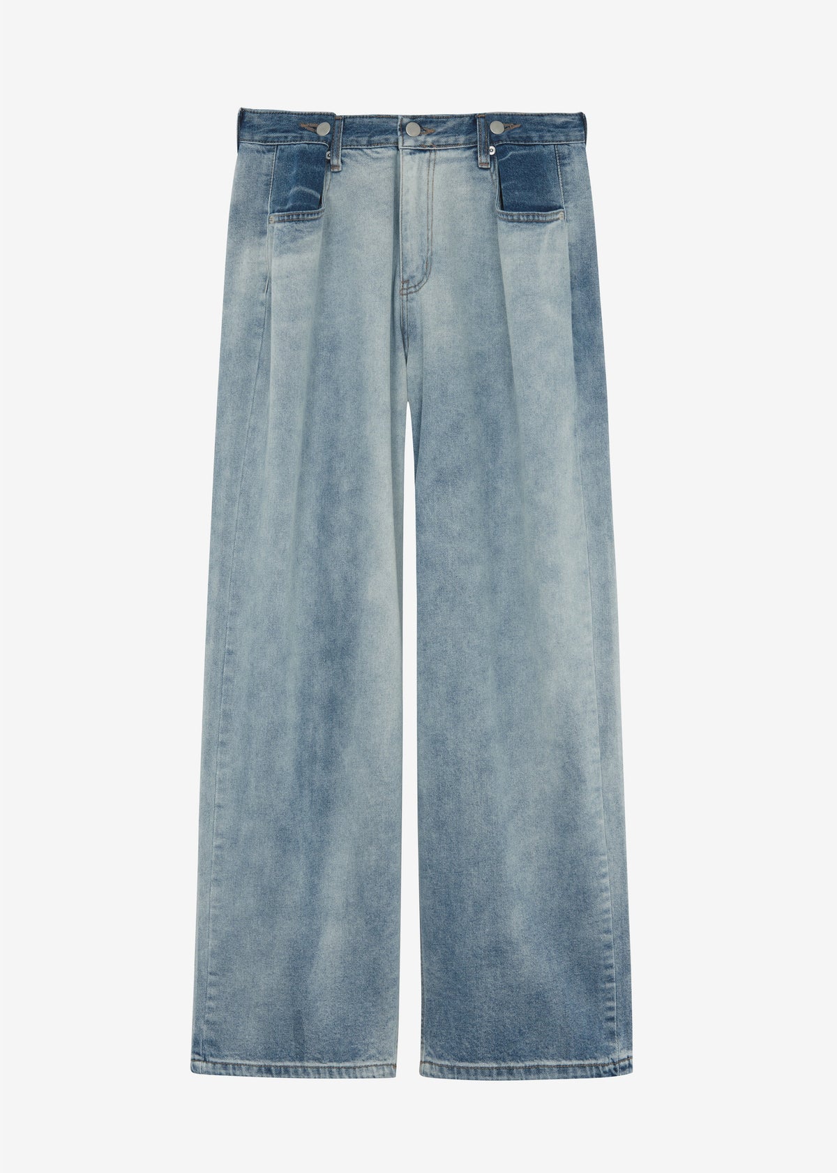 Hayla Contrast Denim Pants - Light Wash/Blue β view 10 of 10
