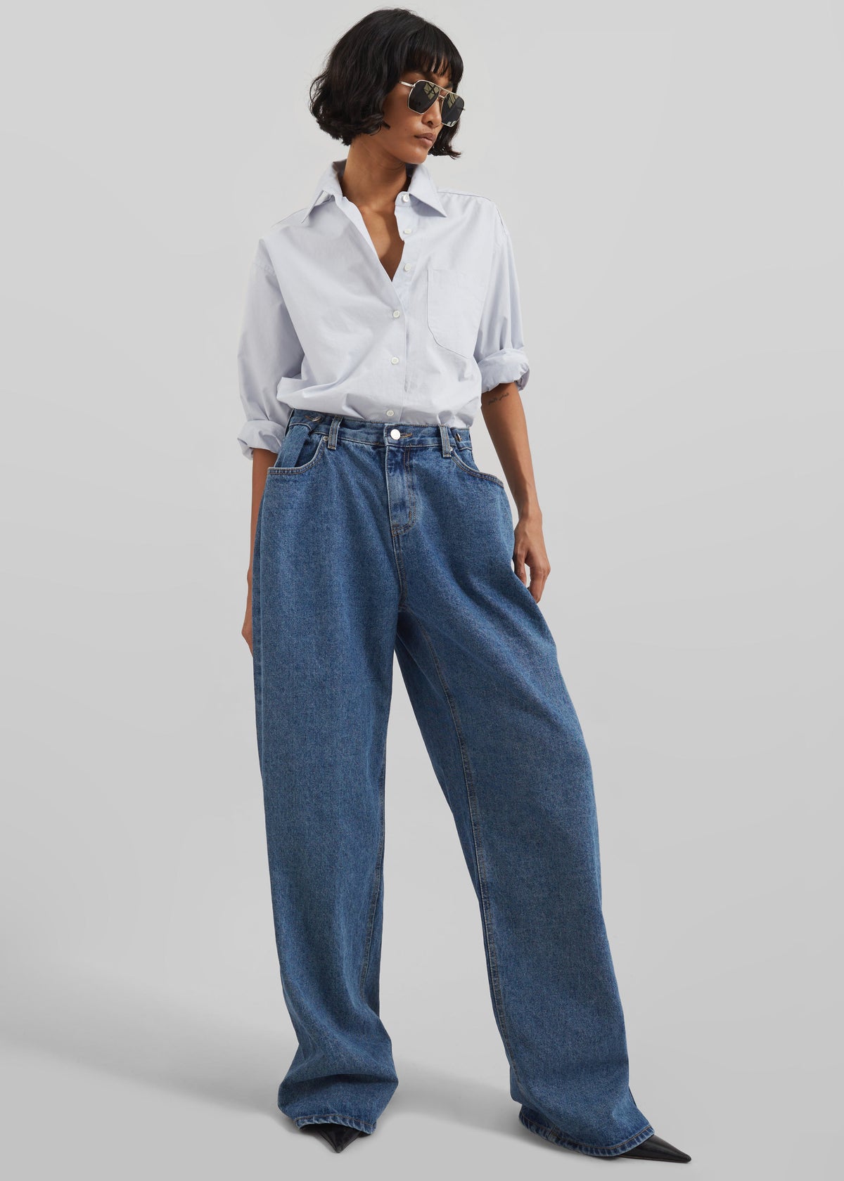 Hayla Denim Pants - Medium Wash β view 10 of 12