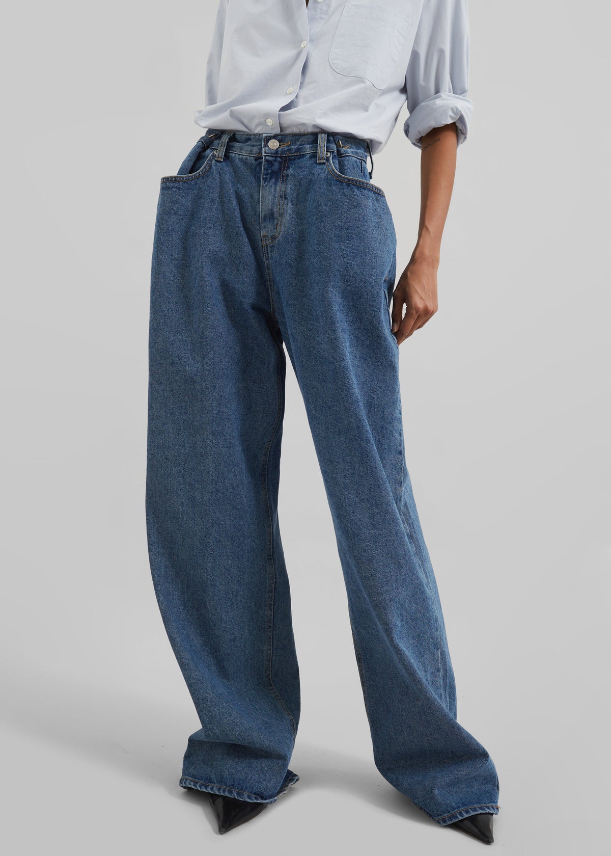 Hayla Denim Pants - Medium Wash β view 8 of 12