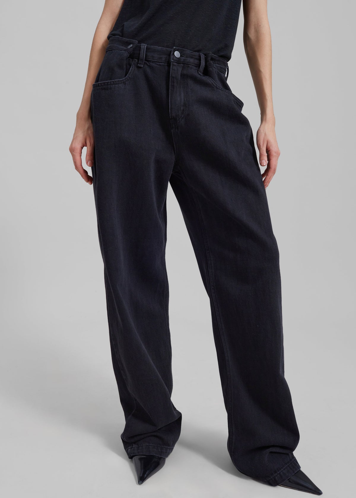 Hayla Denim Pants - Black Wash β view 1 of 10