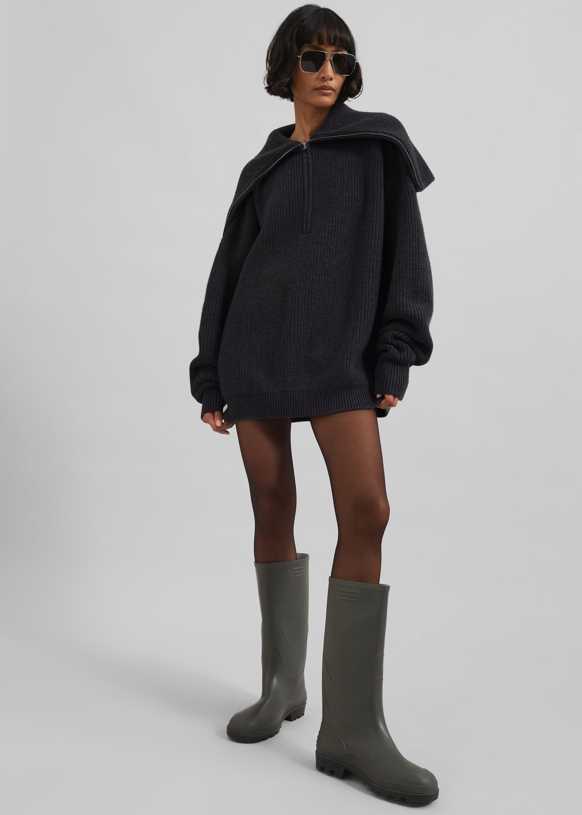 Hazel Oversized Wool Jumper - Dark Grey β view 3 of 17