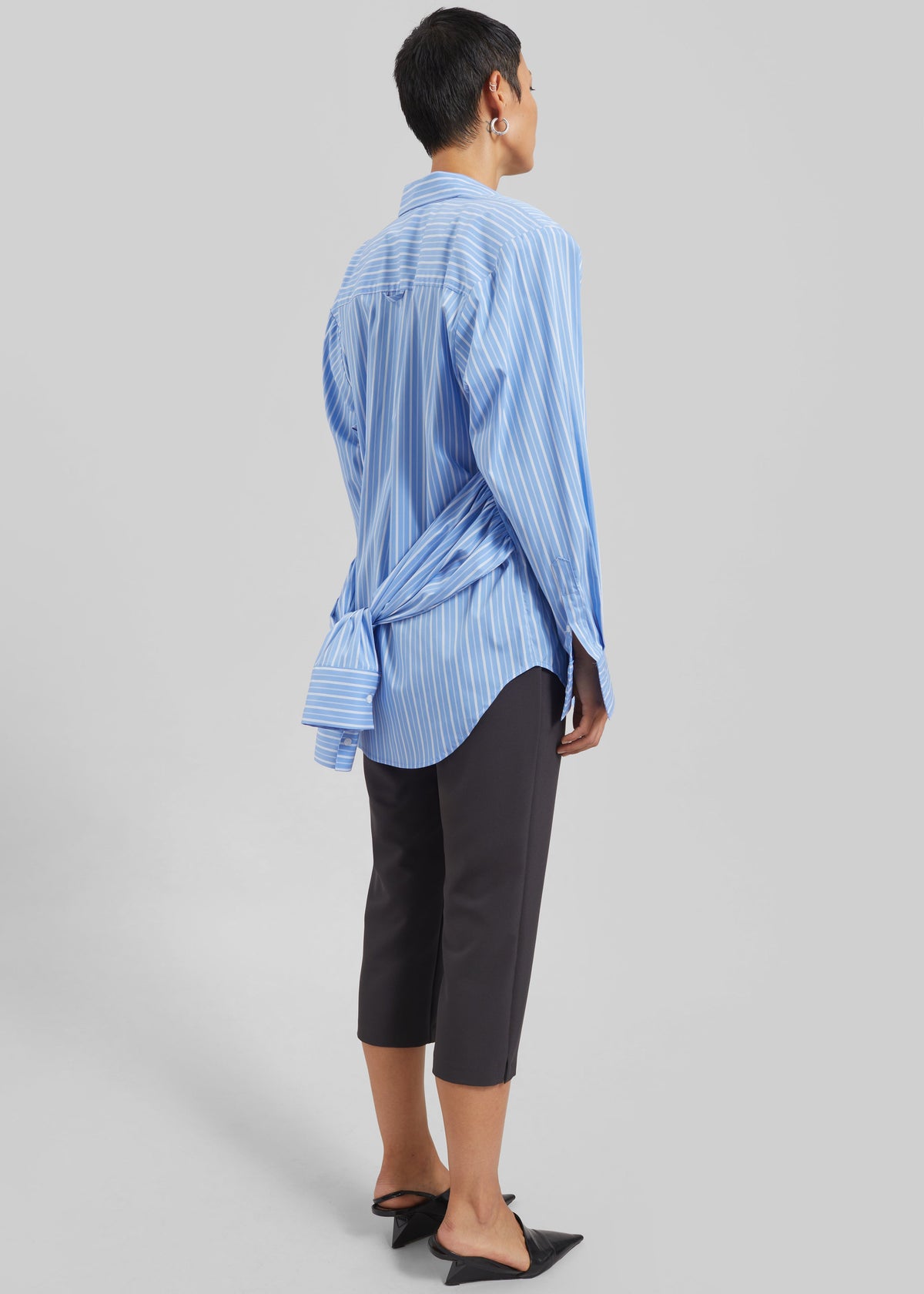 Heaton Double-Sleeve Padded Shirt - Blue/White Stripe β view 9 of 10