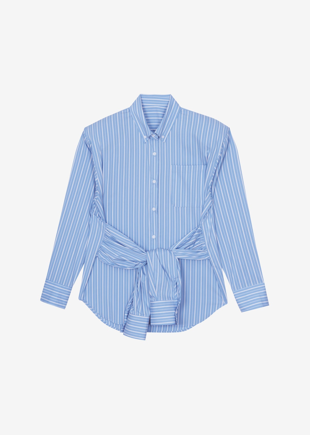 Heaton Double-Sleeve Padded Shirt - Blue/White Stripe β view 10 of 10
