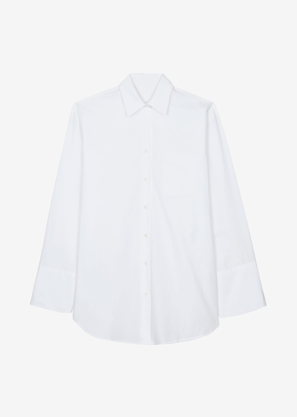 Helen Organic Cotton Long Shirt - White β view 7 of 7