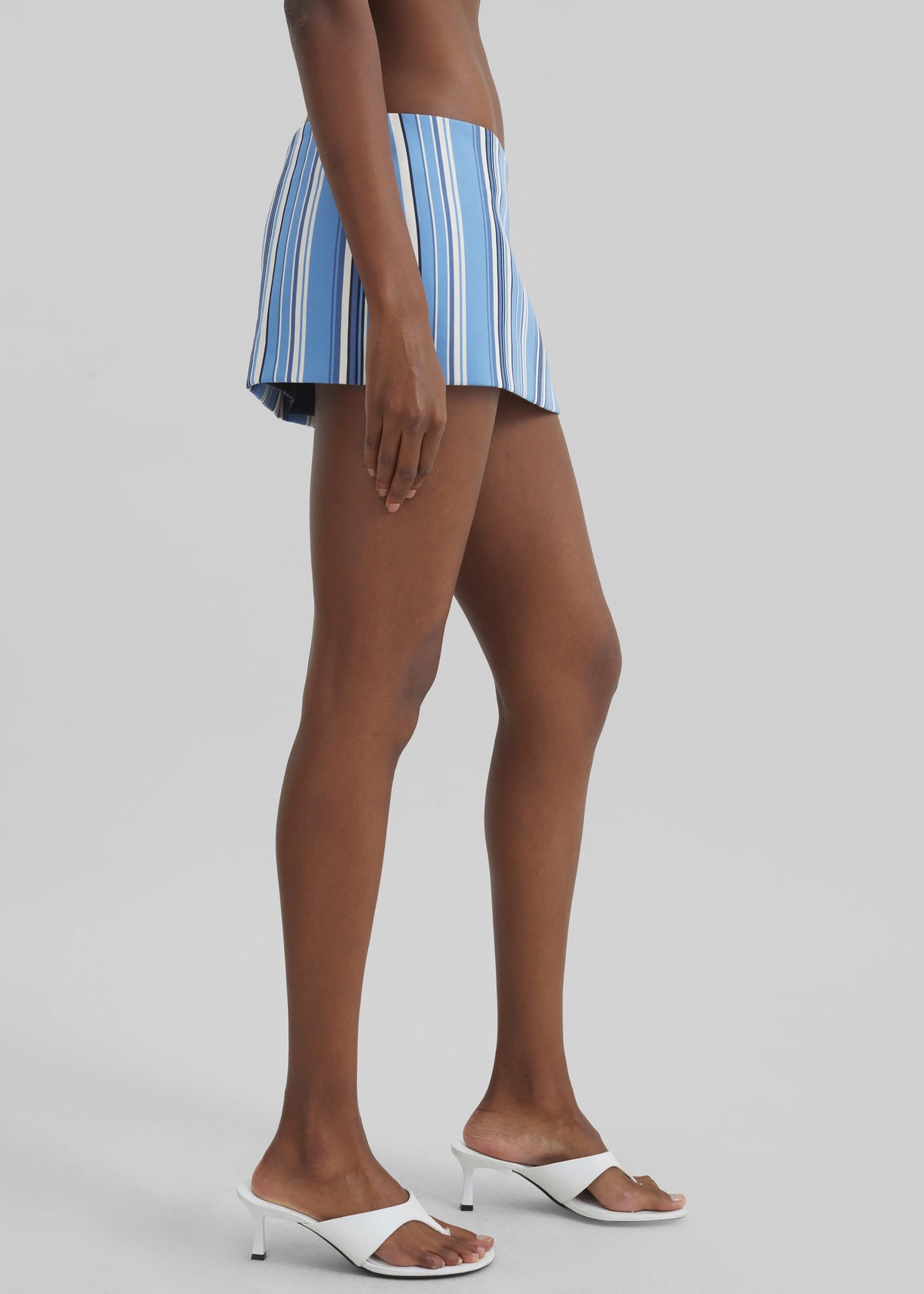 Hera Mini Skirt - Blue Multi Stripe – view 3 of 10